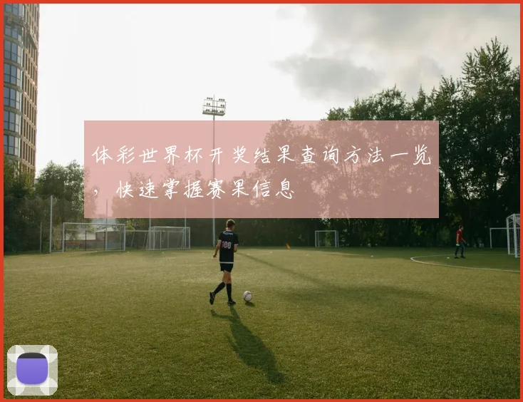体彩世界杯开奖结果查询方法一览,快速掌握赛果信息